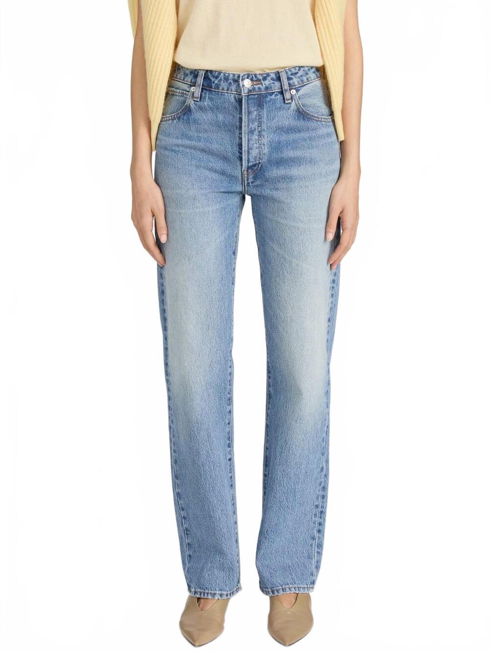 NEW FRAME essential straight-leg jeans in rapture